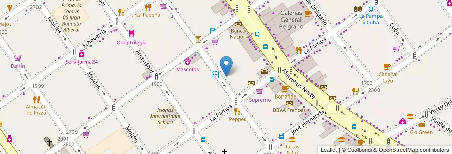Mapa de ubicacion de Instituto Ntra. Sra. del Rosario, Belgrano en Argentinien, Ciudad Autónoma De Buenos Aires, Buenos Aires, Comuna 13.
