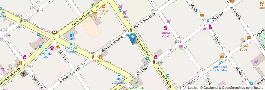 Mapa de ubicacion de Instituto Ntra. Sra. del Sagrado Corazón, Belgrano en Argentinien, Ciudad Autónoma De Buenos Aires, Buenos Aires, Comuna 13.