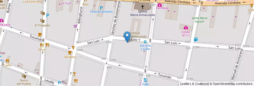 Mapa de ubicacion de Instituto Ntra. Sra. del Valle, Almagro en Argentina, Ciudad Autónoma De Buenos Aires, Comuna 5, Buenos Aires.