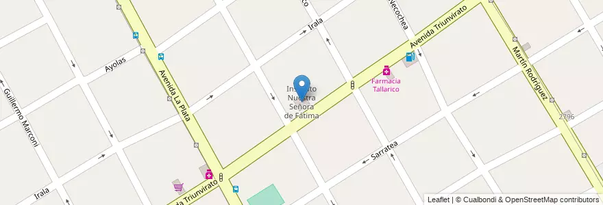 Mapa de ubicacion de Instituto Nuestra Señora de Fátima en Argentinië, Buenos Aires, Partido De Quilmes, Quilmes.