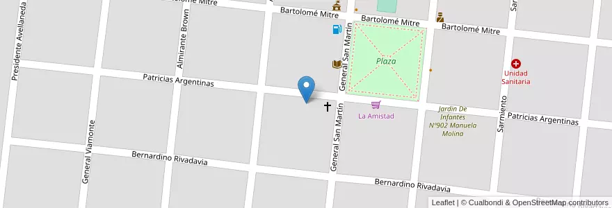 Mapa de ubicacion de Instituto Nuestra Señora De La Guardia en Аргентина, Буэнос-Айрес, Partido De General Viamonte, Baigorrita.