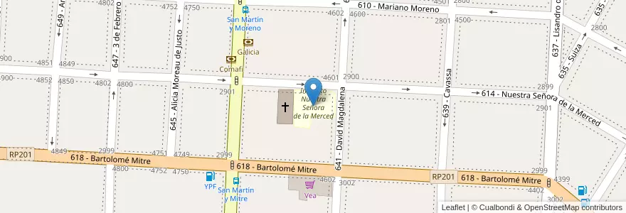 Mapa de ubicacion de Instituto Nuestra Señora de la Merced en Argentina, Buenos Aires, Partido De Tres De Febrero, Caseros.