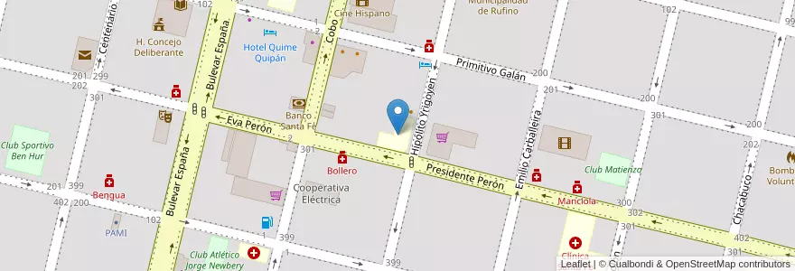 Mapa de ubicacion de Instituto Nuestra Señora de la Misericordia en Аргентина, Санта-Фе, Departamento General López, Municipio De Rufino.