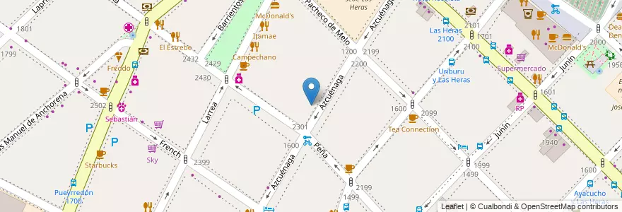 Mapa de ubicacion de Instituto Nuestra Señora de la Misericordia, Recoleta en 阿根廷, Ciudad Autónoma De Buenos Aires, Comuna 2, 布宜诺斯艾利斯.