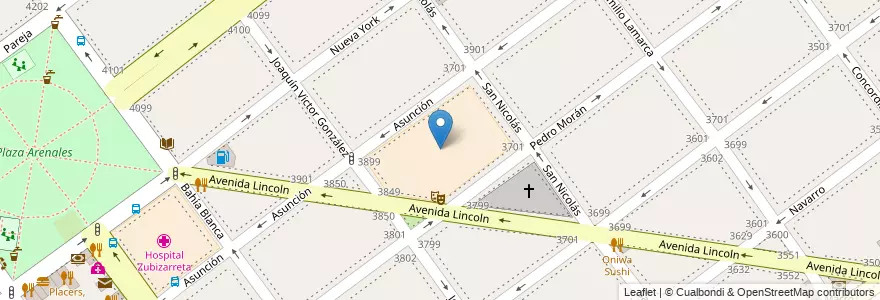 Mapa de ubicacion de Instituto Nuestra Señora de la Misericordia, Villa Devoto en Аргентина, Буэнос-Айрес, Буэнос-Айрес, Comuna 11.