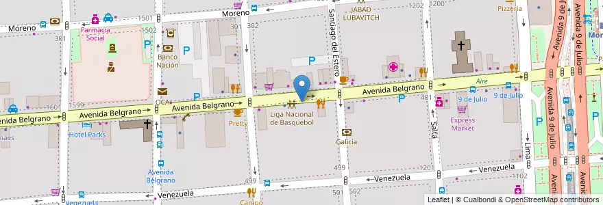 Mapa de ubicacion de Instituto Nuestra Señora de Monserrat, Montserrat en Arjantin, Ciudad Autónoma De Buenos Aires, Comuna 1, Buenos Aires.