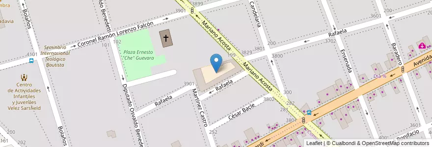 Mapa de ubicacion de Instituto Nuestra Señora del Milagro, Velez Sarsfield en Argentine, Ciudad Autónoma De Buenos Aires, Buenos Aires, Comuna 10.