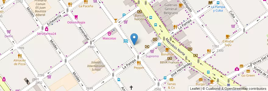 Mapa de ubicacion de Instituto Nuestra Señora del Rosario, Belgrano en Argentina, Ciudad Autónoma De Buenos Aires, Buenos Aires, Comuna 13.