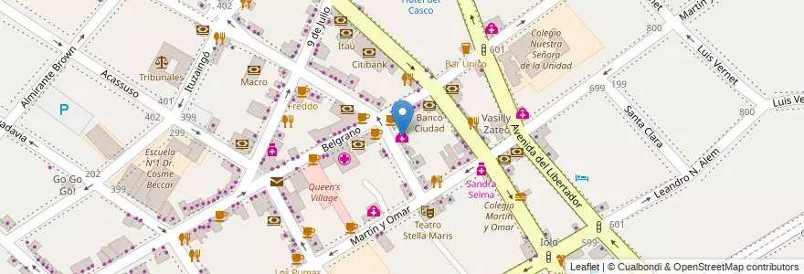 Mapa de ubicacion de Instituto Oftalmologico del Norte en アルゼンチン, ブエノスアイレス州, Partido De San Isidro, San Isidro.