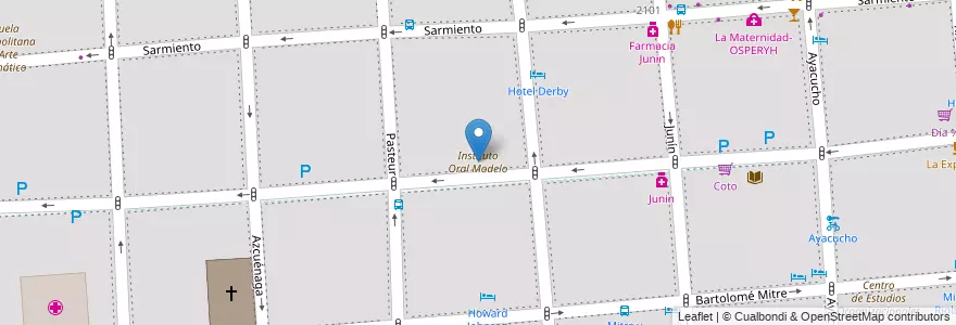 Mapa de ubicacion de Instituto Oral Modelo, Balvanera en Arjantin, Ciudad Autónoma De Buenos Aires, Comuna 3, Buenos Aires.