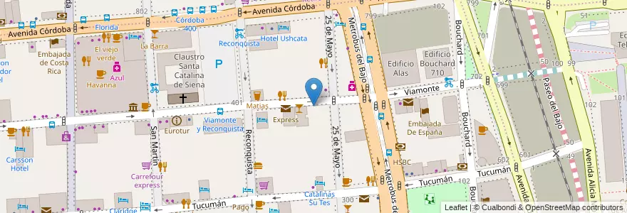 Mapa de ubicacion de Instituto Parroquial de la Merced, San Nicolas en الأرجنتين, Ciudad Autónoma De Buenos Aires, Comuna 1, Buenos Aires.
