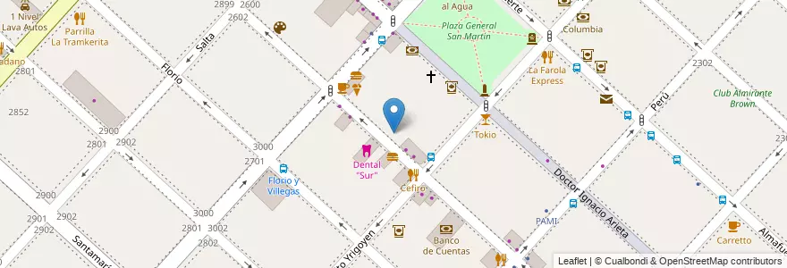 Mapa de ubicacion de Instituto Parroquial de San Justo en Argentinië, Buenos Aires, Partido De La Matanza, San Justo.