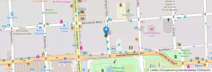 Mapa de ubicacion de Instituto Patria, San Nicolas en 아르헨티나, Ciudad Autónoma De Buenos Aires, 부에노스아이레스.