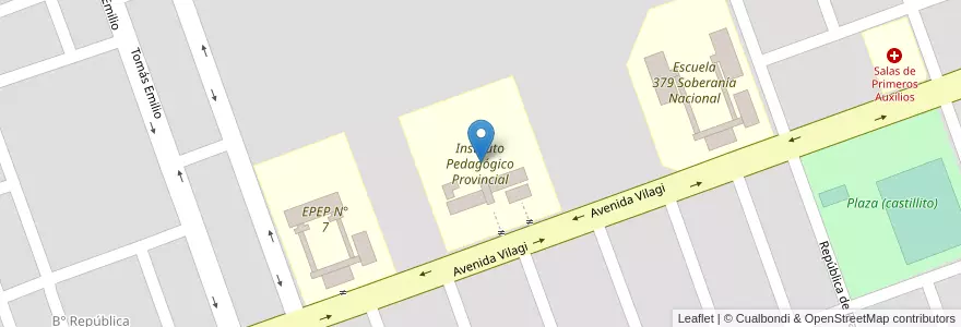 Mapa de ubicacion de Instituto Pedagógico Provincial en アルゼンチン, フォルモサ州, Departamento Formosa, Municipio De Formosa, Formosa.