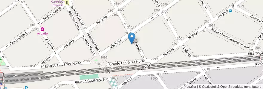 Mapa de ubicacion de Instituto Platerillo, Villa del Parque en Argentina, Ciudad Autónoma De Buenos Aires, Buenos Aires, Comuna 11.