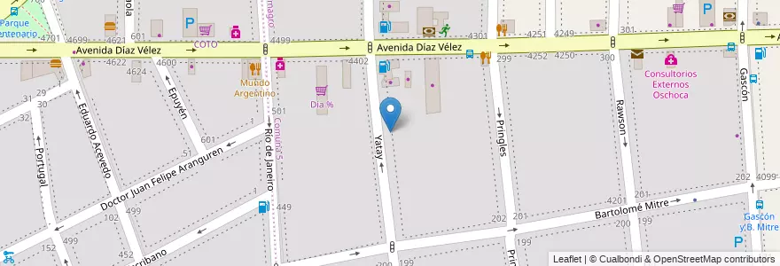 Mapa de ubicacion de Instituto Privado Argentino Japonés en Buenos Aires, Almagro en Arjantin, Ciudad Autónoma De Buenos Aires, Comuna 5, Buenos Aires.
