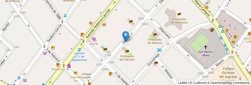 Mapa de ubicacion de Instituto Privado Colegio Master, Palermo en 아르헨티나, Ciudad Autónoma De Buenos Aires, 부에노스아이레스, Comuna 14.