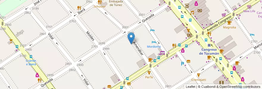 Mapa de ubicacion de Instituto Privado David Wolfsohn, Nuñez en Arjantin, Ciudad Autónoma De Buenos Aires, Buenos Aires, Comuna 13.