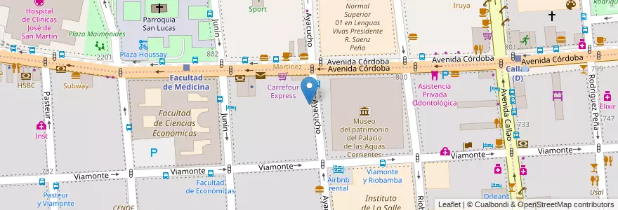Mapa de ubicacion de Instituto Privado del Sindicato GBA de Obras Sanitarias, Balvanera en Argentina, Autonomous City Of Buenos Aires, Autonomous City Of Buenos Aires.