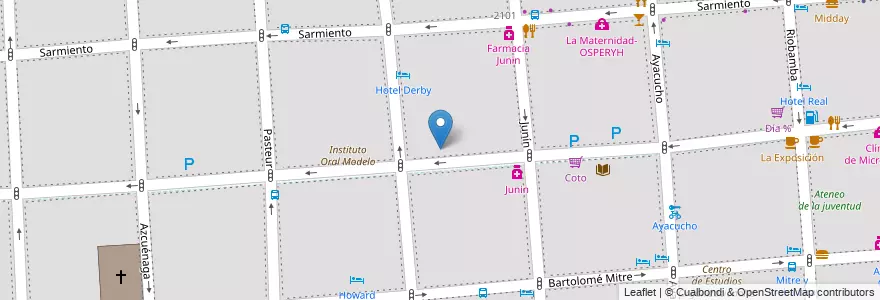 Mapa de ubicacion de Instituto Privado Escuela Cangallo, Balvanera en Arjantin, Ciudad Autónoma De Buenos Aires, Comuna 3, Buenos Aires.