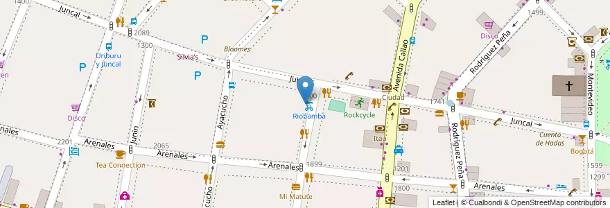 Mapa de ubicacion de Instituto Privado Fundación Bank Boston, Recoleta en Аргентина, Буэнос-Айрес, Comuna 2, Буэнос-Айрес.