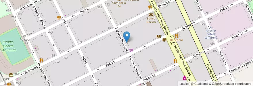Mapa de ubicacion de Instituto Privado Hogar Infancia de la Boca, Boca en Argentinien, Ciudad Autónoma De Buenos Aires, Comuna 4, Buenos Aires.