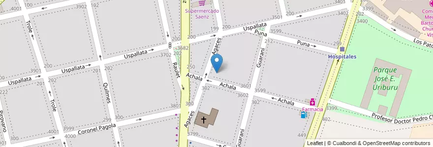 Mapa de ubicacion de Instituto Privado Inmaculada Concepción, Nueva Pompeya en الأرجنتين, Ciudad Autónoma De Buenos Aires, Comuna 4, Buenos Aires.