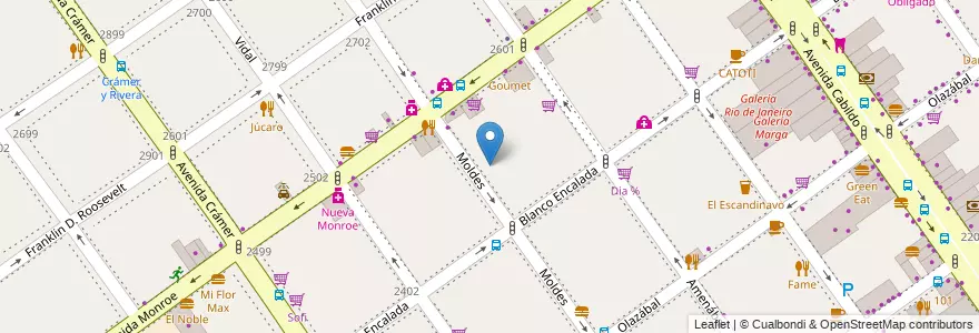 Mapa de ubicacion de Instituto Rabino Jose Caro, Belgrano en アルゼンチン, Ciudad Autónoma De Buenos Aires, ブエノスアイレス, Comuna 13.