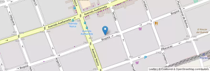 Mapa de ubicacion de Instituto Recreativo Terapéutico Especial, Flores en アルゼンチン, Ciudad Autónoma De Buenos Aires, Comuna 7, ブエノスアイレス.