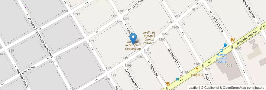 Mapa de ubicacion de Instituto Redemptrix Captivorum, Caballito en آرژانتین, Ciudad Autónoma De Buenos Aires, Buenos Aires, Comuna 6.