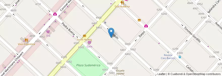 Mapa de ubicacion de Instituto Sagrada Familia, Villa Riachuelo en 아르헨티나, Ciudad Autónoma De Buenos Aires, 부에노스아이레스, Comuna 8.