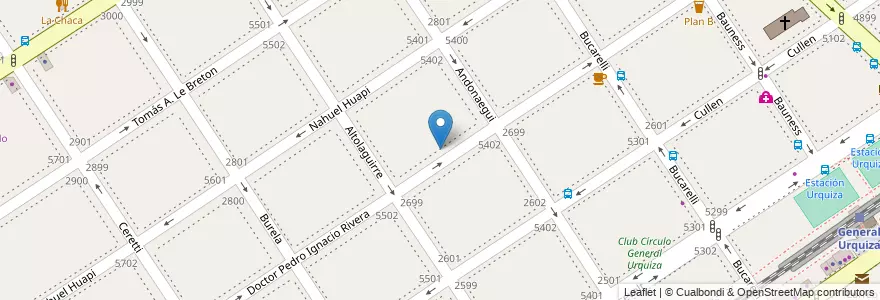 Mapa de ubicacion de Instituto Saint Jean (anexo), Villa Urquiza en الأرجنتين, Ciudad Autónoma De Buenos Aires, Comuna 12, Buenos Aires.
