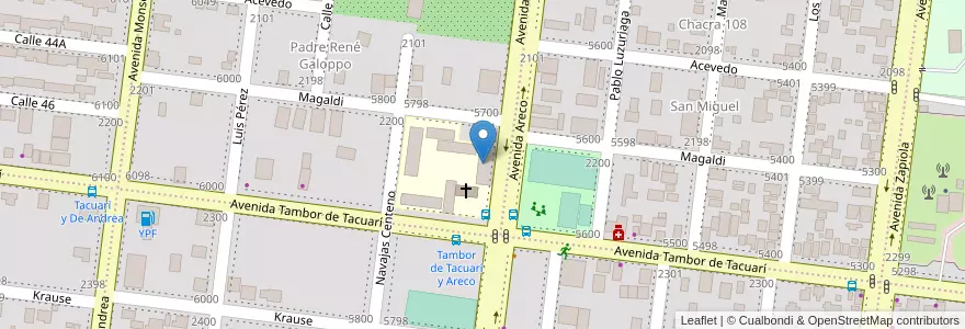 Mapa de ubicacion de Instituto Salesiano San Miguel en アルゼンチン, ミシオネス州, Departamento Capital, Municipio De Posadas, Posadas.