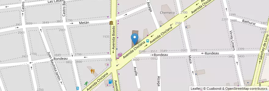 Mapa de ubicacion de Instituto San Bartolomé, Boedo en アルゼンチン, Ciudad Autónoma De Buenos Aires, Comuna 5, Comuna 4, ブエノスアイレス.