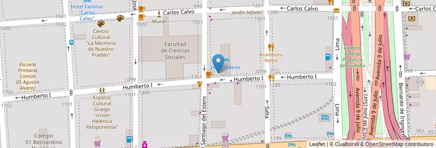 Mapa de ubicacion de Instituto San Columba, Constitucion en アルゼンチン, Ciudad Autónoma De Buenos Aires, Comuna 1, ブエノスアイレス.