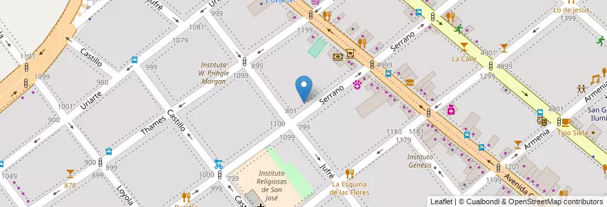 Mapa de ubicacion de Instituto San Gregorio, Villa Crespo en الأرجنتين, Ciudad Autónoma De Buenos Aires, Buenos Aires, Comuna 15.