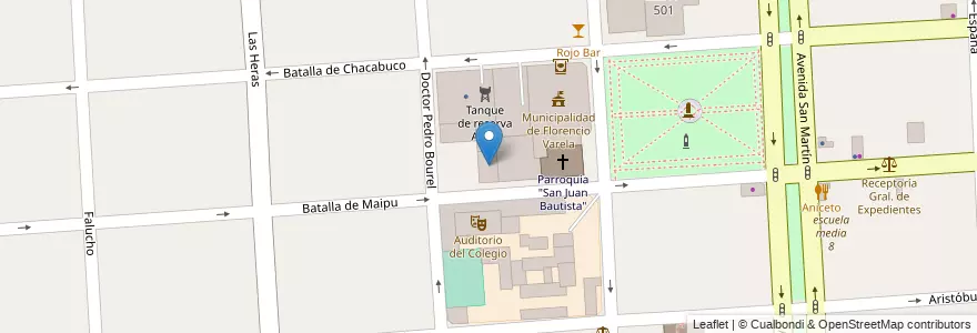 Mapa de ubicacion de Instituto "San Juan Bautista en アルゼンチン, ブエノスアイレス州, Partido De Florencio Varela, Florencio Varela.
