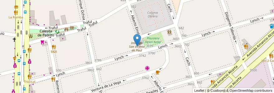 Mapa de ubicacion de Instituto San Vicente de Paul, Nueva Pompeya en Argentinien, Ciudad Autónoma De Buenos Aires, Comuna 4, Buenos Aires.