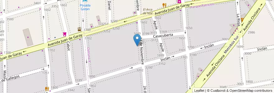 Mapa de ubicacion de Instituto San Vicente de Paul, Parque Patricios en Argentinië, Ciudad Autónoma De Buenos Aires, Comuna 4, Buenos Aires.