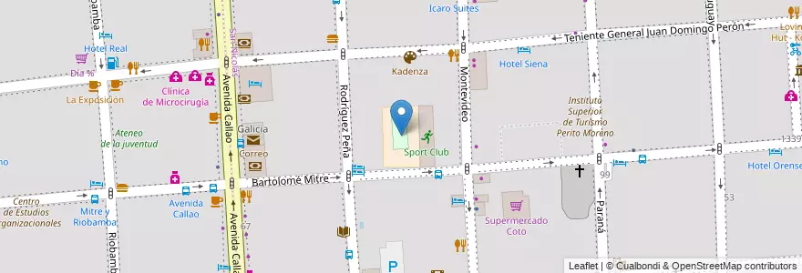 Mapa de ubicacion de Instituto Santa Rosa, San Nicolas en 아르헨티나, Ciudad Autónoma De Buenos Aires, Comuna 1, 부에노스아이레스.