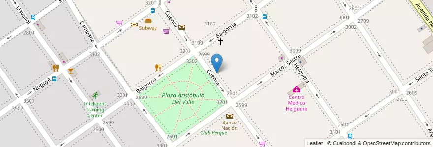 Mapa de ubicacion de Instituto Santísima Virgen Niña, Villa del Parque en Arjantin, Ciudad Autónoma De Buenos Aires, Buenos Aires, Comuna 11.
