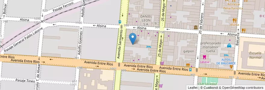 Mapa de ubicacion de INSTITUTO SANTO TOMAS DE AQUINO en Argentina, Salta, Capital, Municipio De Salta, Salta.