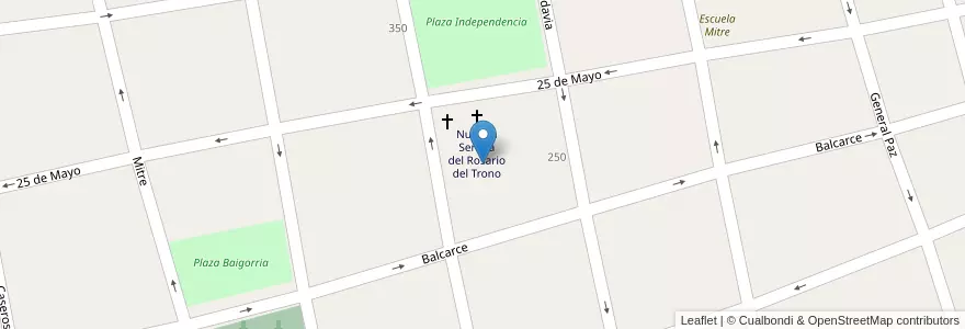 Mapa de ubicacion de Instituto Santo Tomás de Aquino en Argentina, San Luis, Juan Martín De Pueyrredón, Municipio De San Luis, San Luis.