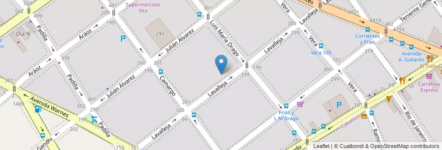 Mapa de ubicacion de Instituto Sarmiento, Villa Crespo en Аргентина, Буэнос-Айрес, Буэнос-Айрес.