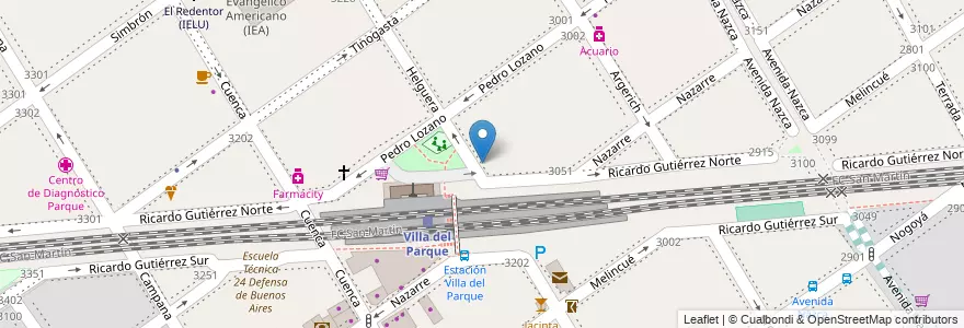Mapa de ubicacion de Instituto Schiller, Villa del Parque en الأرجنتين, Ciudad Autónoma De Buenos Aires, Buenos Aires, Comuna 11.