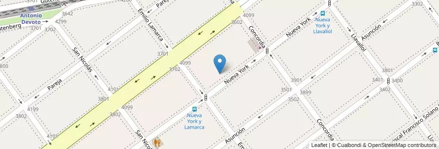 Mapa de ubicacion de Instituto Secundario Cardenal Copello, Villa Devoto en 아르헨티나, Ciudad Autónoma De Buenos Aires, 부에노스아이레스, Comuna 11.