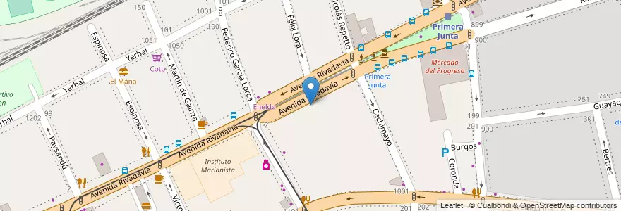 Mapa de ubicacion de Instituto Social Militar Doctor Dámaso Centeno, Caballito en アルゼンチン, Ciudad Autónoma De Buenos Aires, ブエノスアイレス, Comuna 6.
