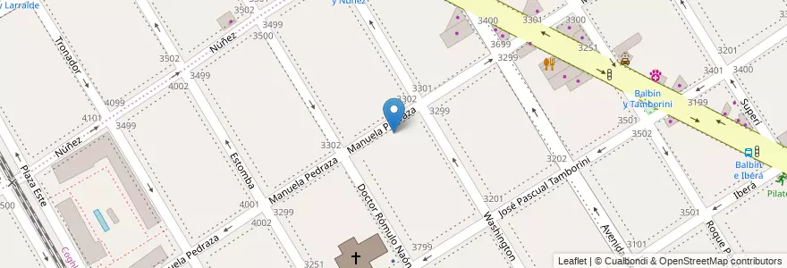Mapa de ubicacion de Instituto Sta. Clara de Asís, Coghlan en الأرجنتين, Ciudad Autónoma De Buenos Aires, Comuna 12, Buenos Aires.