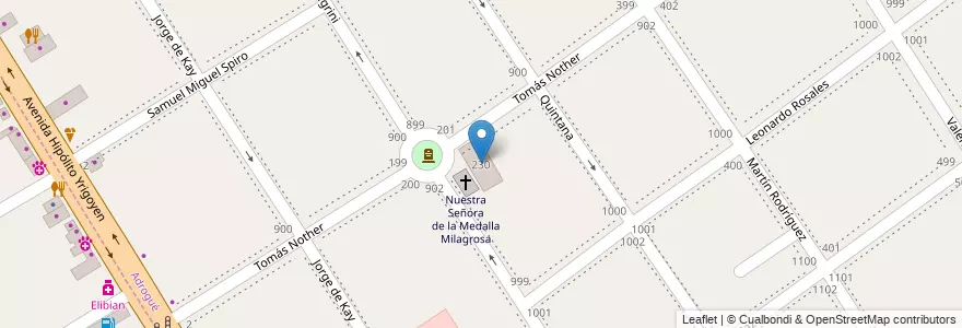 Mapa de ubicacion de Instituto Stella Maris en アルゼンチン, ブエノスアイレス州, Partido De Almirante Brown, Adrogué.