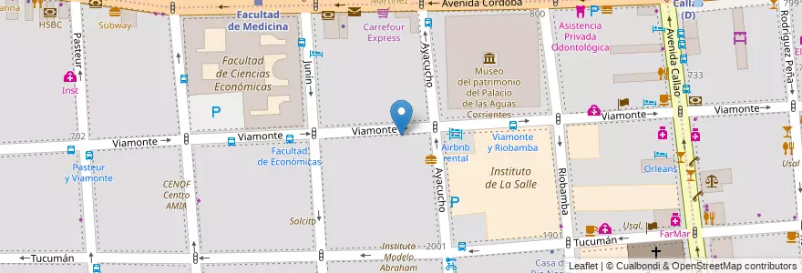 Mapa de ubicacion de Instituto Sudamericano para la Enseñanza de la Comunicación, Balvanera en آرژانتین, Ciudad Autónoma De Buenos Aires, Comuna 3, Buenos Aires.